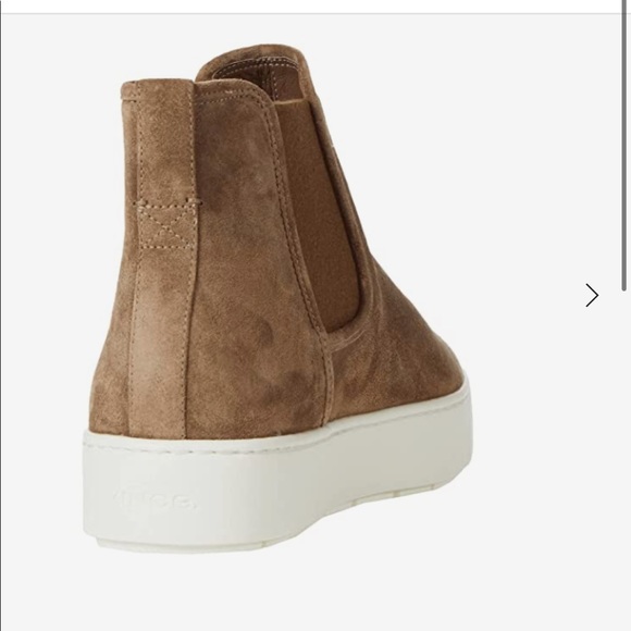 Vince Newlyn Suede Slip On Chelsea Boots Booties Leather Water Resistant Size 8 - Picture 2 of 16
